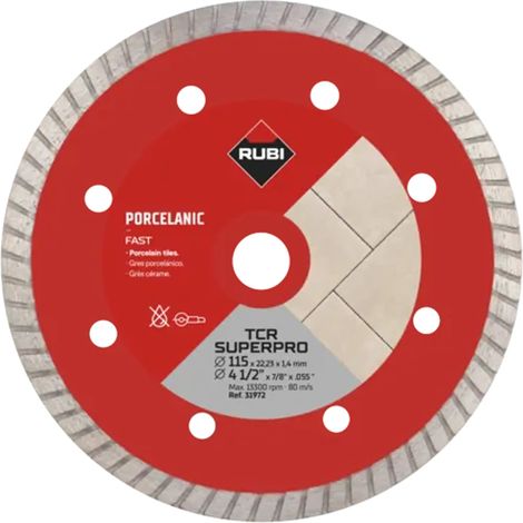 Rubi Superpro 31972 Diamantscheibe grau 115 mm