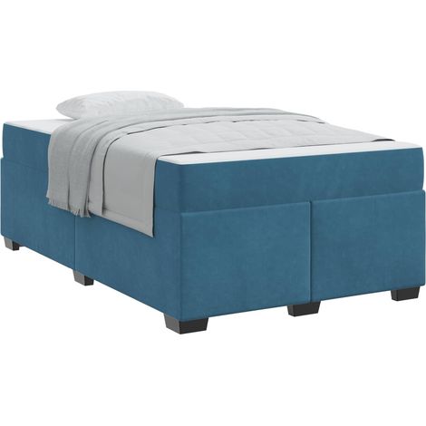 Maison Exclusive - Struttura del letto Blu Scuro 120 x 190 cm Tessuto (1/5)