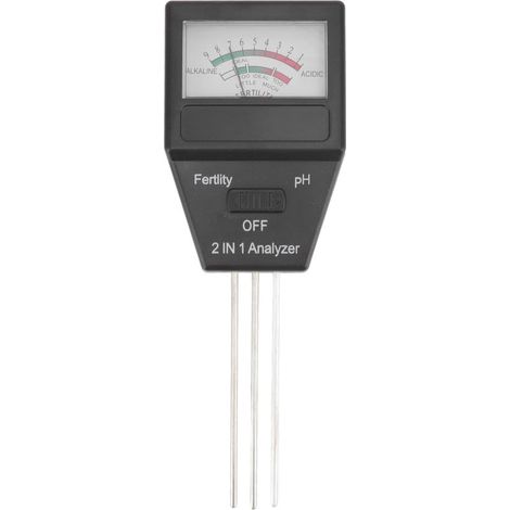 2 en 1 Tester de fertilité de pH du sol en 1 avec 3 sondes pour la ferme de jardin à la maison Utilisation intérieure et extérieure