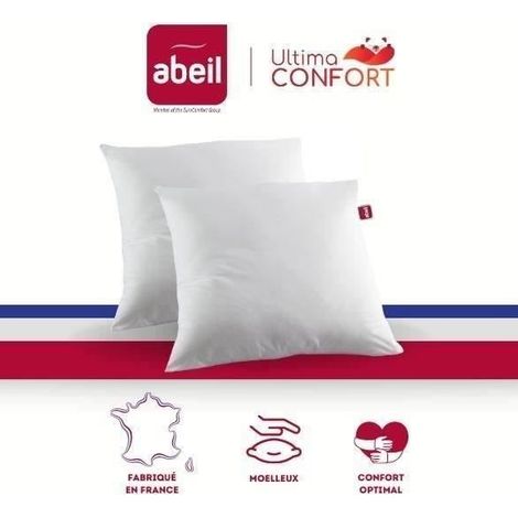 ABEIL Lot de 2 oreillers Ultima Confort - 60 x 60 cm (1/2)