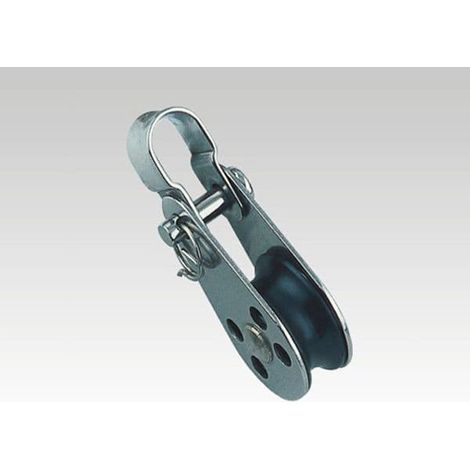 Stainless Steel Pulley Block with Nylon Sheave, Bracket & Removable Pin 25MM (Wheel Hoist Pull) (1/2)