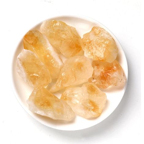 100g Citrine Brésilienne Naturelle Grande Particule Pierre Brute Spécimen Ornements Décoration De La Maison Accessoires Pierre Semi-Précieuse Jade Bijoux Pierre Antiquités Collections de la maison ( S (1/5)
