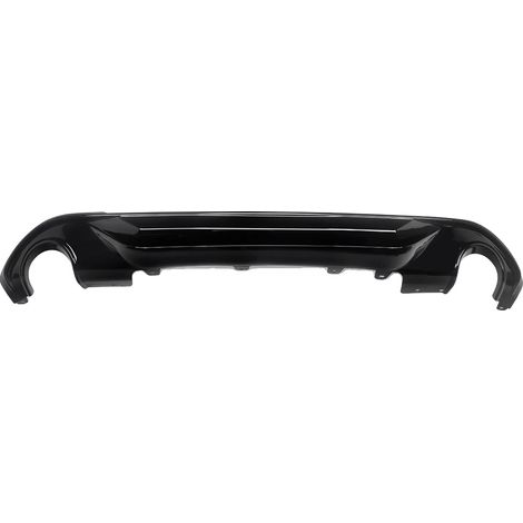 Difusor de parachoques trasero, plástico ABS duradero, compatible con SUV compactos de lujo 2015-2021, negro brillante. (1/2)