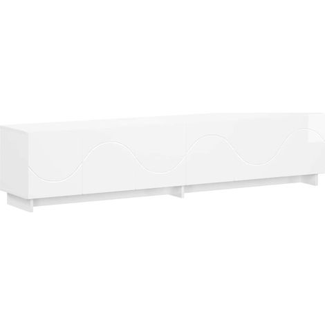 TV Stand 179.5 x 34.5 x 40 cm High Gloss White Engineered Wood vidaXL (1/5)