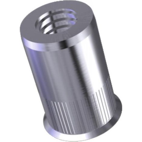 Douilles taraudées rivklé cannelées inox, diamètre de perçage 11 mm, diamètre nominal M8, boîte de 100 douilles - RIVKLE (1/3)