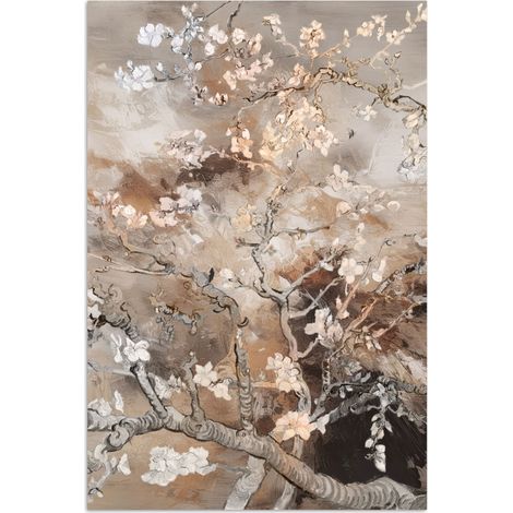 AFFICHE Fleur d'amandier - Art - Van Gogh - Beige - Abstrait Decoration Murale Peinture 40x60 cm (1/4)
