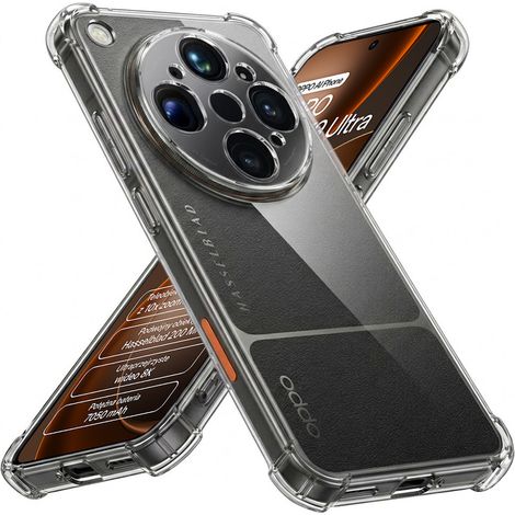 Funda transparente para Oppo Find X9 Ultra, resistente a caídas. (1/4)