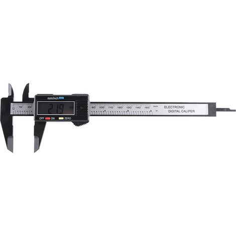 Pied à coulisse numérique 150 mm noir LCD écran règle mesure outil de traçage (1/5)