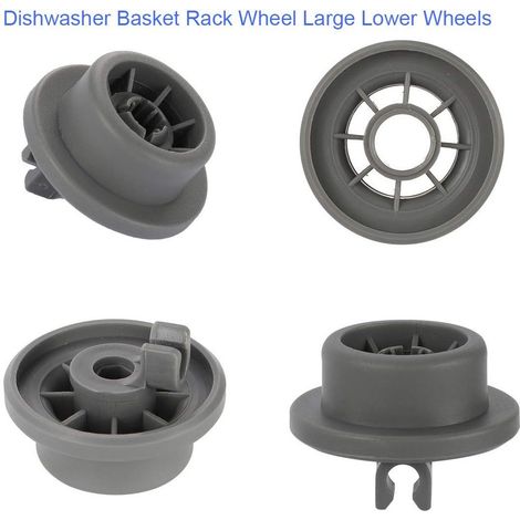 Set di 4 ruote girevoli per cestello inferiore lavastoviglie Bosch Neff & Siemens 165314 420198 AP2802428 PS3439123