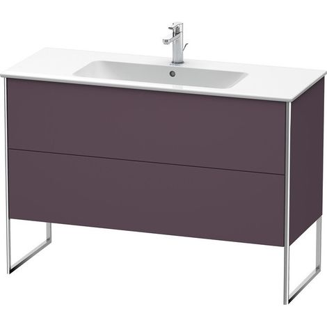 Meuble sous-vasque XSQUARE 832x1210x478mm Satin aubergine