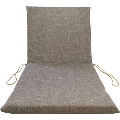 4 x CUSCINO GARDEN GRIGIO SCHIEN.BASSO H.5 CM.90X50