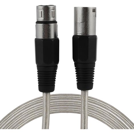 Câble Microphone XLR 15 mètres, Mâle-Femelle, Haute Fidélité pour Enregistrement et Scène