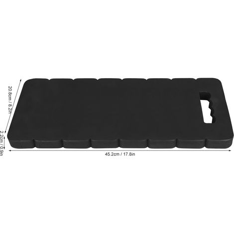 Almohadilla para arrodillarse Gardenia – EVA impermeable – con asa – Negra – 45,2 cm para jardinería y otros trabajos (1/5)