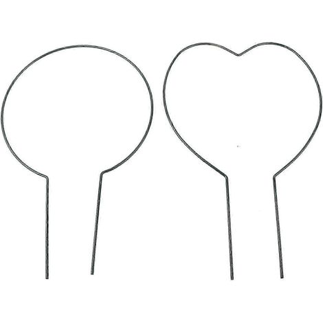 25-26 2 pièces Support en fil de fer pour plantes grimpantes, treillis de jardin, support pour plantes grimpantes en pot (1/4)