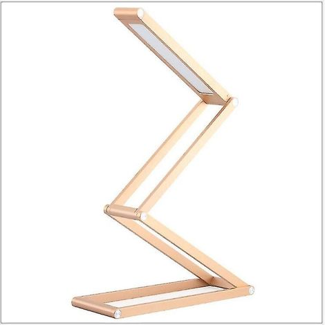 Lampe de table LED - Lampe pliable en aluminium pour table de chevet ou salon - 4 tables pliantes en métal (1/5)