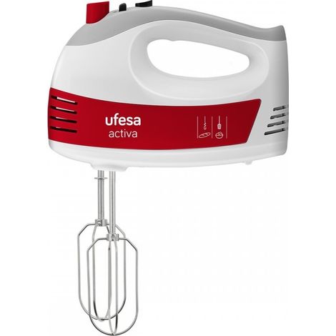 Batidora de mano Ufesa BV4650 400W rojo y blanco (1/4)