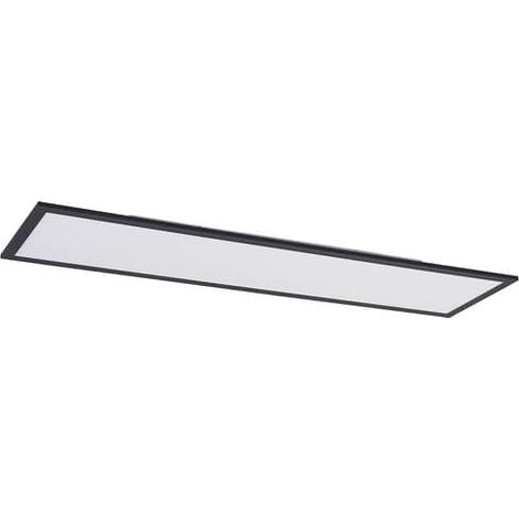 [GEBRAUCHT] B-Ware Lindby Panel Deckenleuchte Led Leuchte Schwarz Aluminium Kunststoff Fernbedienun