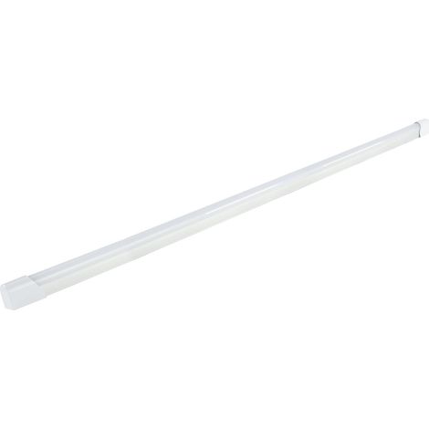 Lampe LED 120 cm - 20 W, 1700 lm, 6500 K blanc lumière du jour - Plafonnier pour garage, atelier, cave et buanderie - 230 V, extensible, blanc (1/5)