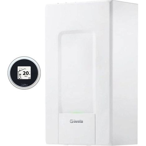 Chaudière à condensation Beretta Mynute X 30 C P Méthane/GPL 30 kW avec kit d'évacuation des fumées + Thermostat d'ambiance Riel  ADAPTATEUR DE DÉDOUBLEMENT (1/2)