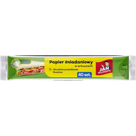 Jan Essential Lebensmittelverpackungspapier 25x30 cm 40 Blatt (1/3)