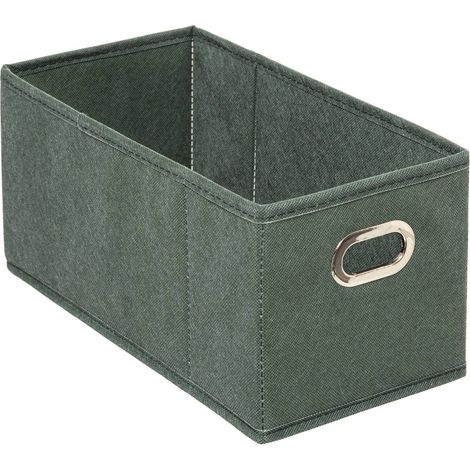 Boîte de rangement tissu Vert Kaki 15 x 31 x 15 cm - Five (1/4)