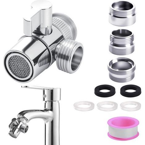 Duscharmatur-Umsteller – Silberfarben – Wasserhahn-Umsteller – Wasserleitungsmodifikation (1/5)