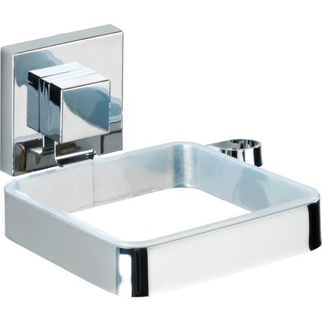 Vacuum-Loc® porta asciugacapelli in acciaio inox Quadro WENKO