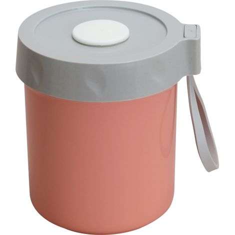 Boîte à yaourt avec couvercle, bol à soupe en plastique, tasse à petit-déjeuner portable, pour kitchenette de dortoir ou bureau (lavable)