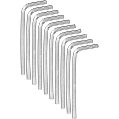 10pcs Hex Allen Wrench 2.5mm Stainless Steel L-Shaped Metric Hex Wrenches Repair Tool for Home, DIY, Bike and Motorcycle Repair (1/5)