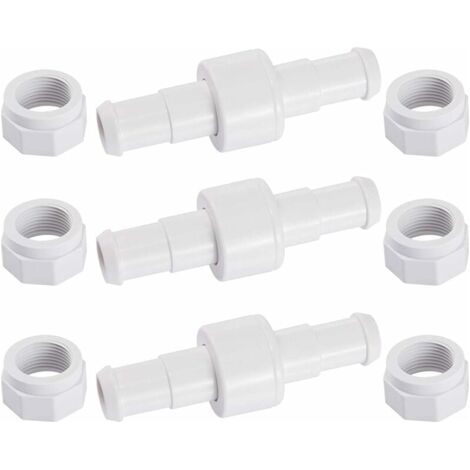 Set di 3 connettori girevoli per tubo flessibile D20 con 6 ugelli D15, compatibili con robot per la pulizia delle piscine. (1/5)