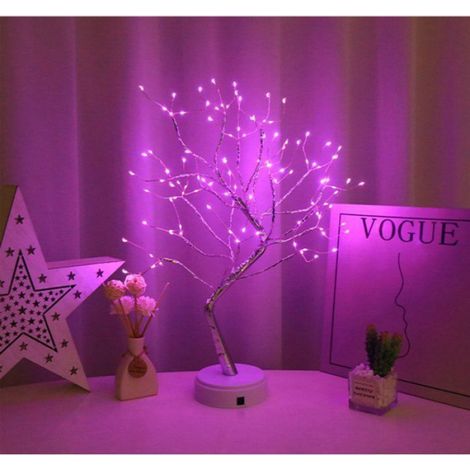 Twinkling Boom - Petite guirlande lumineuse rose pour sapin - Lampe sapin en fil de cuivre - Sapin de Noël - Lampe sapin LED (1/4)