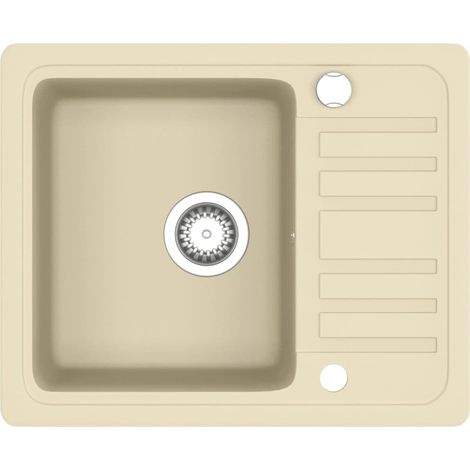 Maison Exclusive - Lavello da Cucina in Granito Vasca Singola Beige