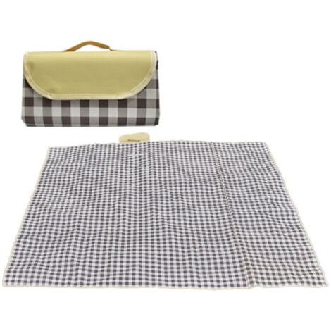 Couverture de pique-nique extra large de 1,98 m x 1,52 m, pliable, imperméable et résistante au sable, avec poignée, idéale pour le camping, la randonnée et la pêche. (1/5)
