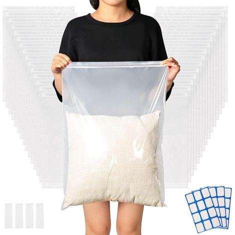 Pack of 40 Large Zip Bags, 40 x 60 cm (1/5)