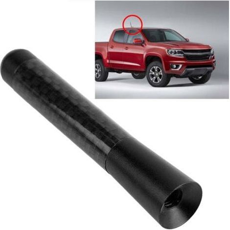 EVGATSAUTO Car Antenna, 3" Carbon Fiber Screw Radio Short Antenna for Universal Car Modification (1/5)