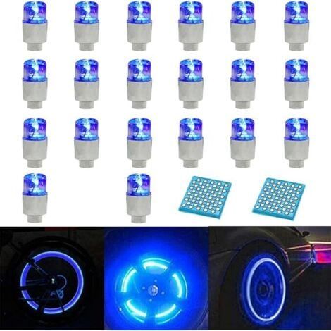20PC Lumière de Valve de Roue, Lumières de Chapeau de Tige de Valve de Pneu de Roue Flash LED pour Le Motocycle, Voiture,Bicyclette (1/5)