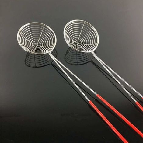 VURAHOME - Passoires à Fondue,6pcs Poignée Longue Acier Inoxydable à Mailles Fines Passoire Acier , Epuisette à Fondue Chinoise Cuisine à Longue Manche Perle Passoire Conviennent pour Pot Chaud Et Thé