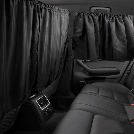 4PCS Rideau de Voiture,Rideau de Séparation de Voyage,Séparateur Intérieur de Voiture,Multifonctionnel Rideaux De Séparation Intérieurs,pour la Plupart des Voitures,Camions (1/5)