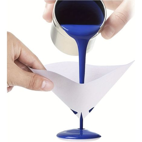 Toile filtrante automobile en papier pour peinture à l’eau et à l’huile – 50 pièces, maille nylon fine, compatible avec les outils de mélange et pistolets de peinture-lsw
