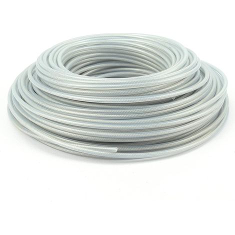 4 piezas de hilo de acero para desbrozadora de 3 mm x 10 metros, hilo de desbrozadora, carrete de alambre de acero resistente para desbrozadora de jardín, hilo de repuesto para cortadora de césped