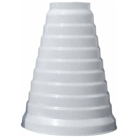 Réducteur universel amélioré plus épais pour systèmes de ventilation 80/200mm de diamètre réducteur de tuyau rond en PVC utilisé avec climatisation pour conduits et ventilateurs d'extraction (8–20 cm)