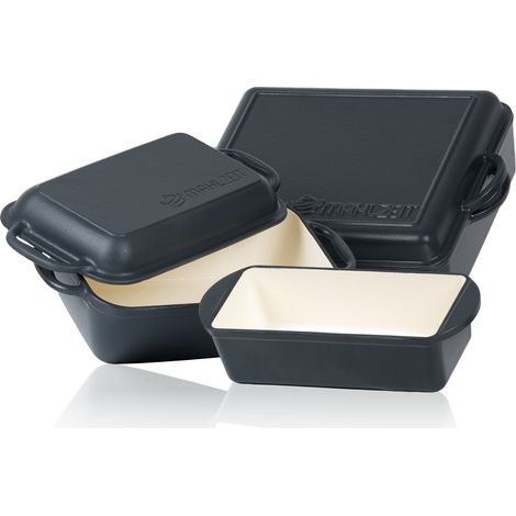Mahlzeit Set friggitrice 3 pezzi, Blue Berry, 10,8 litri, 4,8 litri, 1,6 litri, con friggitrice in ghisa (1/5)