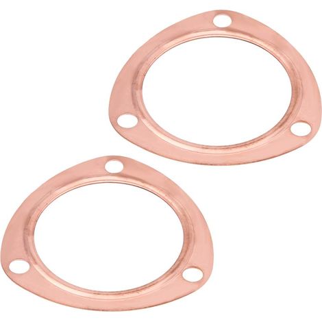2 pièces 3 pouces joints de collecteur d'échappement réutilisables pour SBC 302350454383 joints de collecteur de collecteur d'échappement d'en-tête en cuivre (1/5)