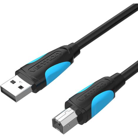 Vention Cable USB 2.0 Impresora VAS-A16-B100/ USB Tipo-B Macho - USB Macho/ 2m/ Negro (1/2)