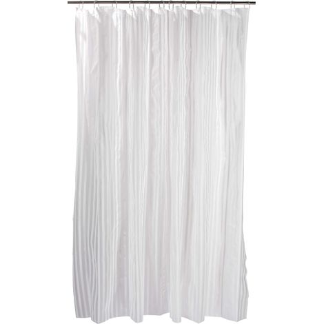 Rideau de Douche rayé Anti-moisissure Anti-bactérien 180 x 180 cm (1/3)