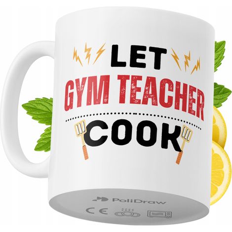 Lustige Tasse für Sportlehrer – Kaffee- oder Teetasse mit witzigem Textdesign – ideal für Geburtstage, Namenstage, Feiertage und besondere Anlässe. Hochwertige Tasse für Zuhause, Büro und Arbeit. Farb