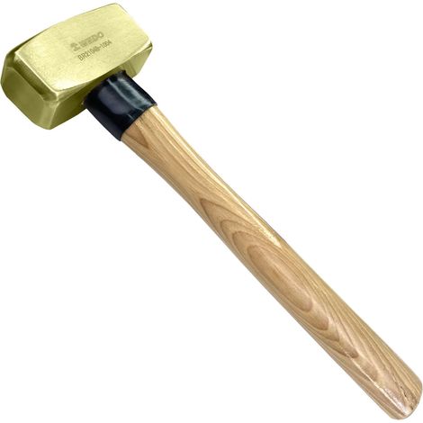 Marteau traîneau en laiton avec manche en bois (type allemand), 680,4 kg, 360 mm, 35,6 cm (1/5)