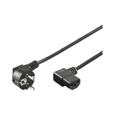 Goobay 93119 cable de transmisión Negro 5 m Enchufe tipo F IEC C13 (1/3)