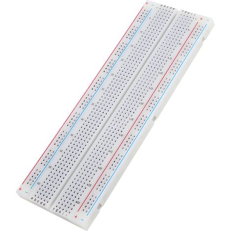 10 Stück lötfreie Steckplatinen aus ABS, 5,6 x 16,5 x 0,85 cm, 830 Kontakte für Experimente und Tests (1/5)