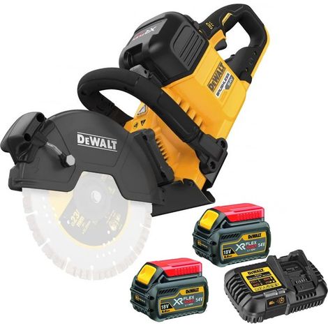 Dewalt DCS691T2 54v XR Flexvolt Cut Off Saw 230mm Disc Cutter Wireless - 2x 6ah (1/5)